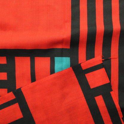 Viiva ja laatikkokuvioinen Verhokangas - Pala