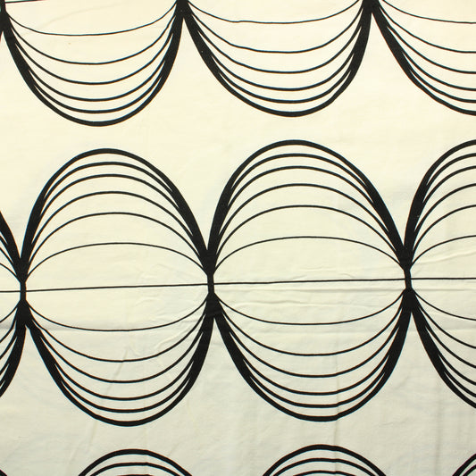 Mustavalkoinen Paksu Puuvilla - Pala