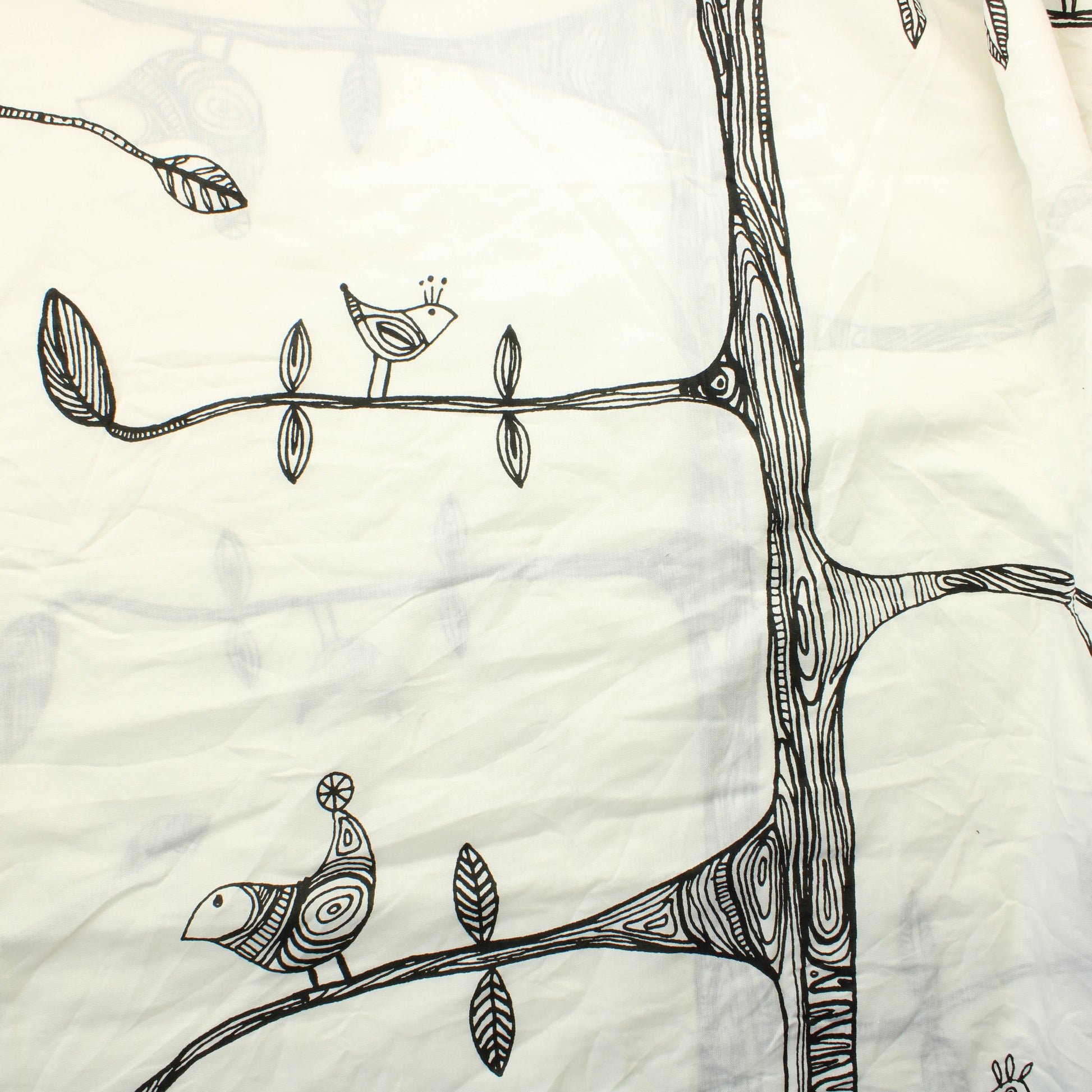 Puut ja Linnut Verhokangas - Pala