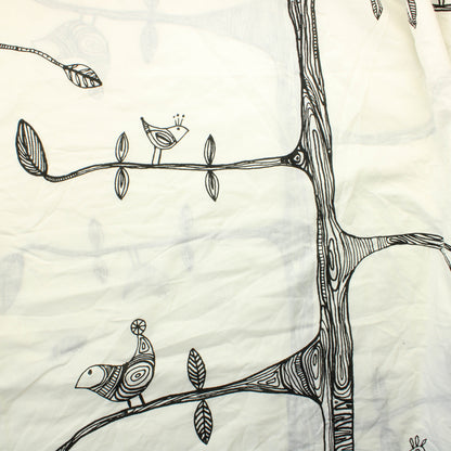 Puut ja Linnut Verhokangas - Pala