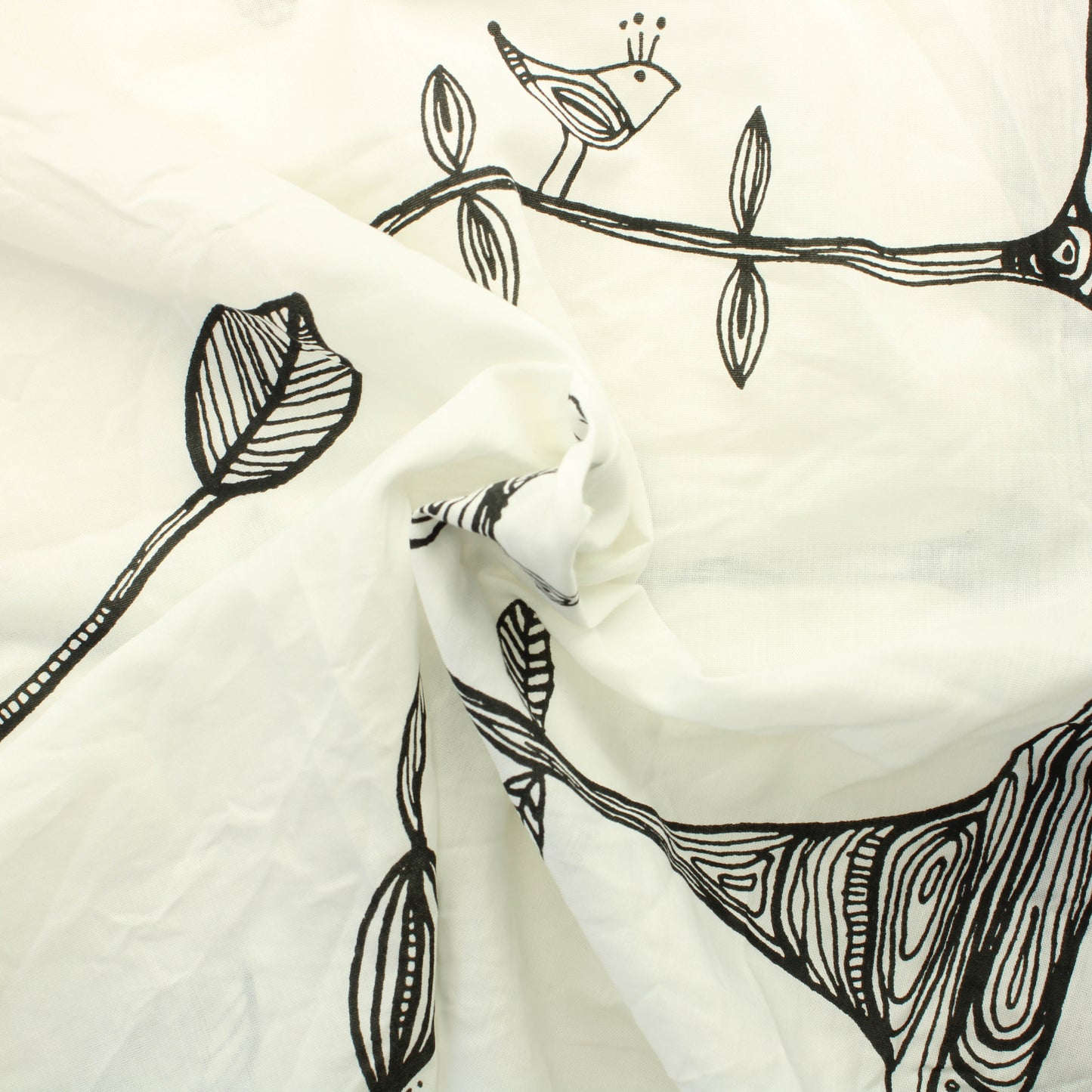 Puut ja Linnut Verhokangas - Pala