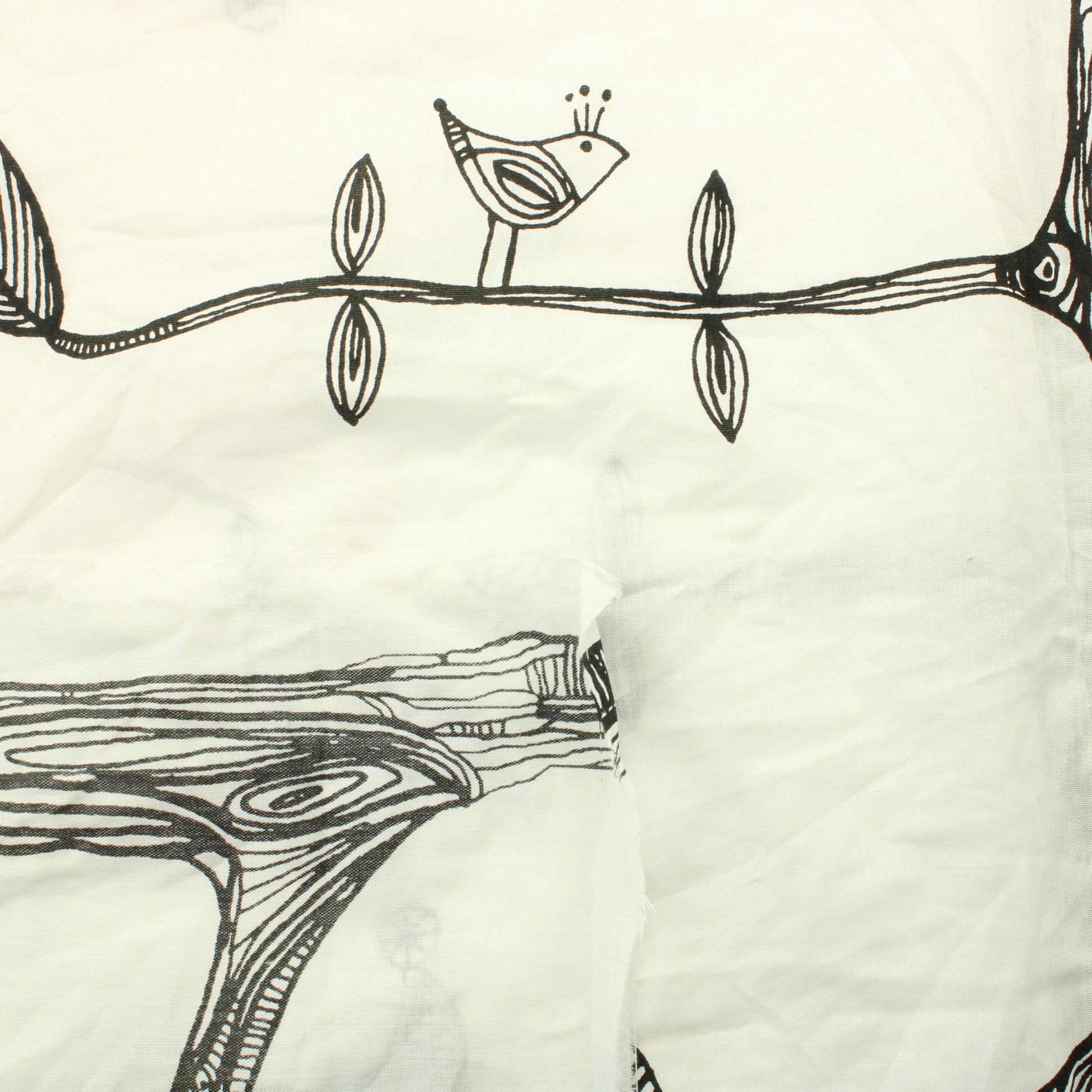 Puut ja Linnut Verhokangas - Pala