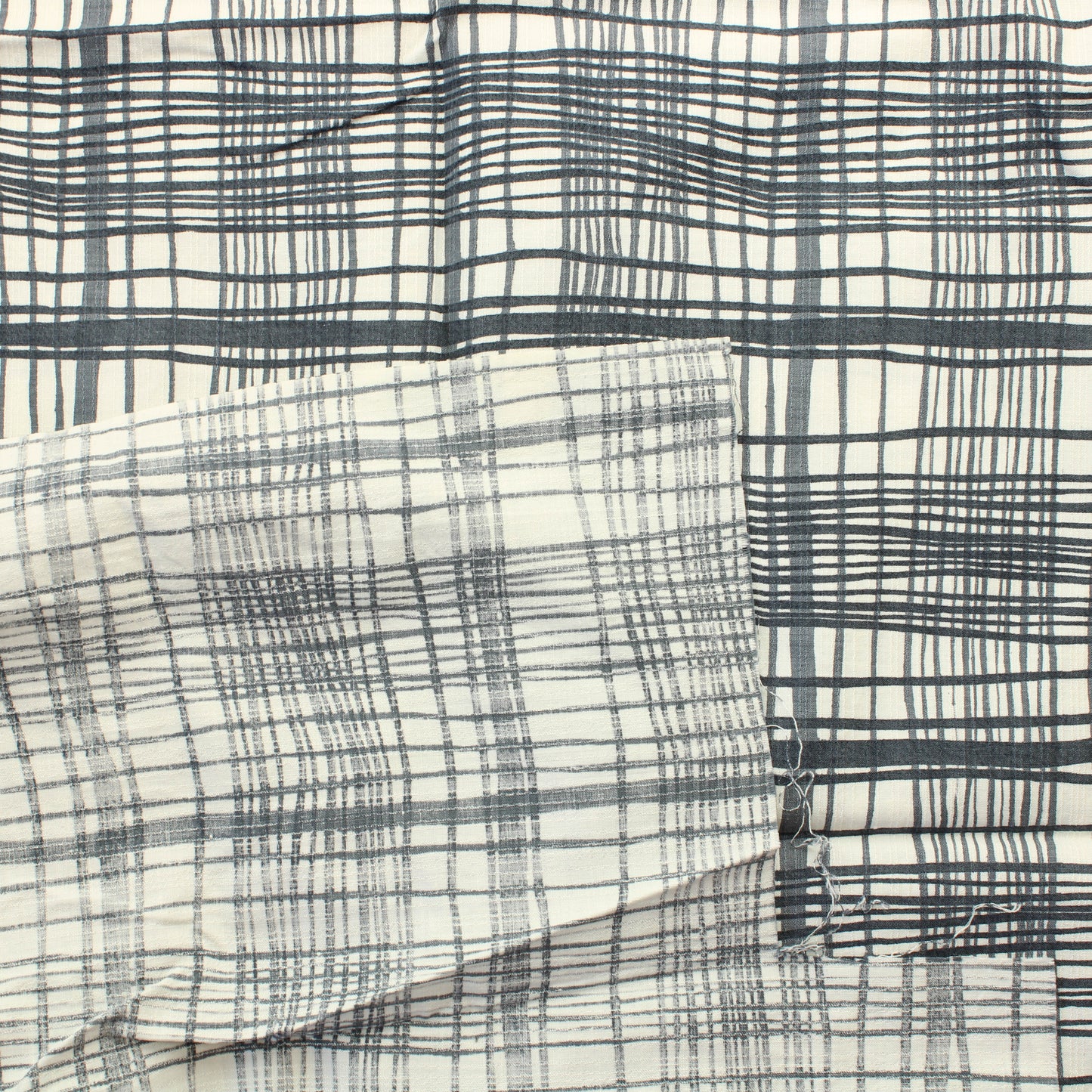 Ruudullinen Puuvillasekoite - Pala