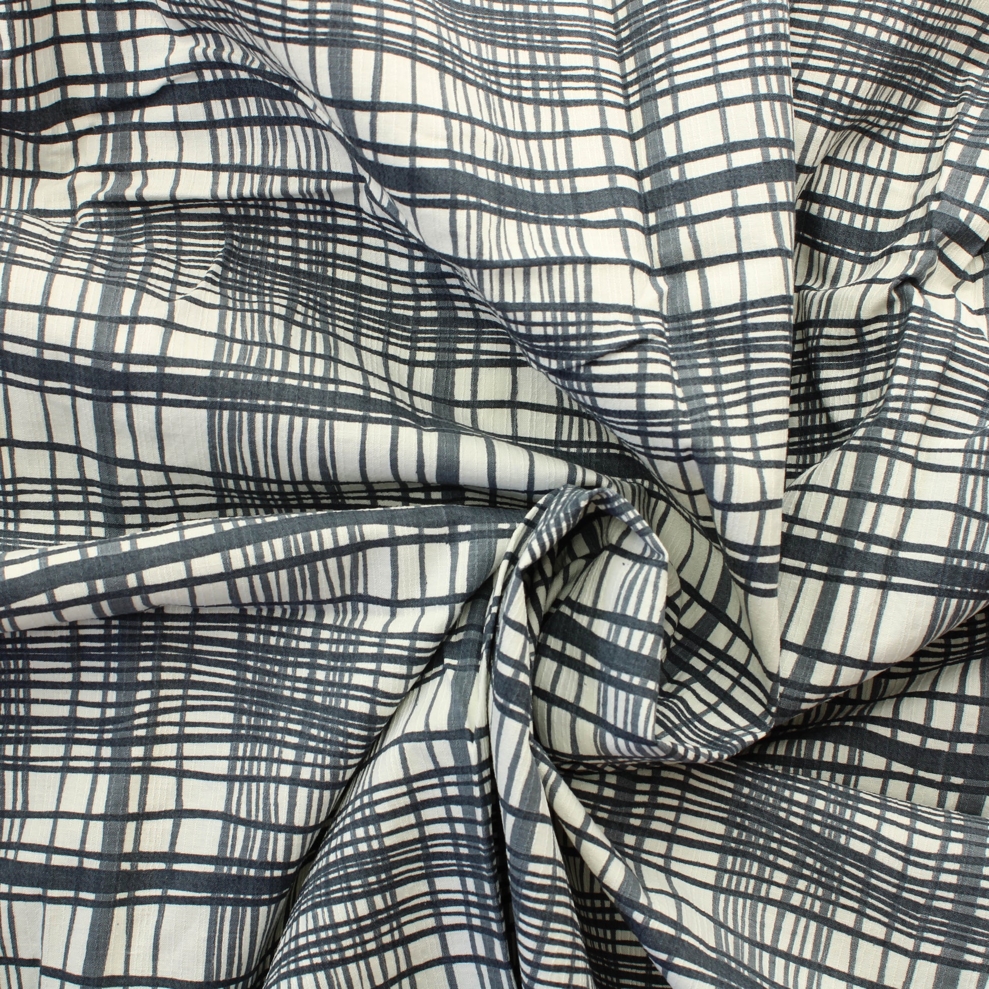 Ruudullinen Puuvillasekoite - Pala