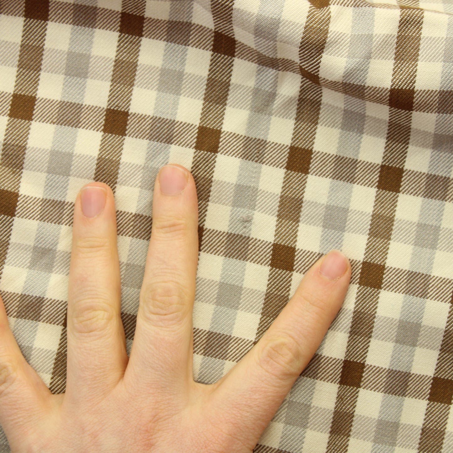 Ruudullinen Villasekoitekangas - Pala