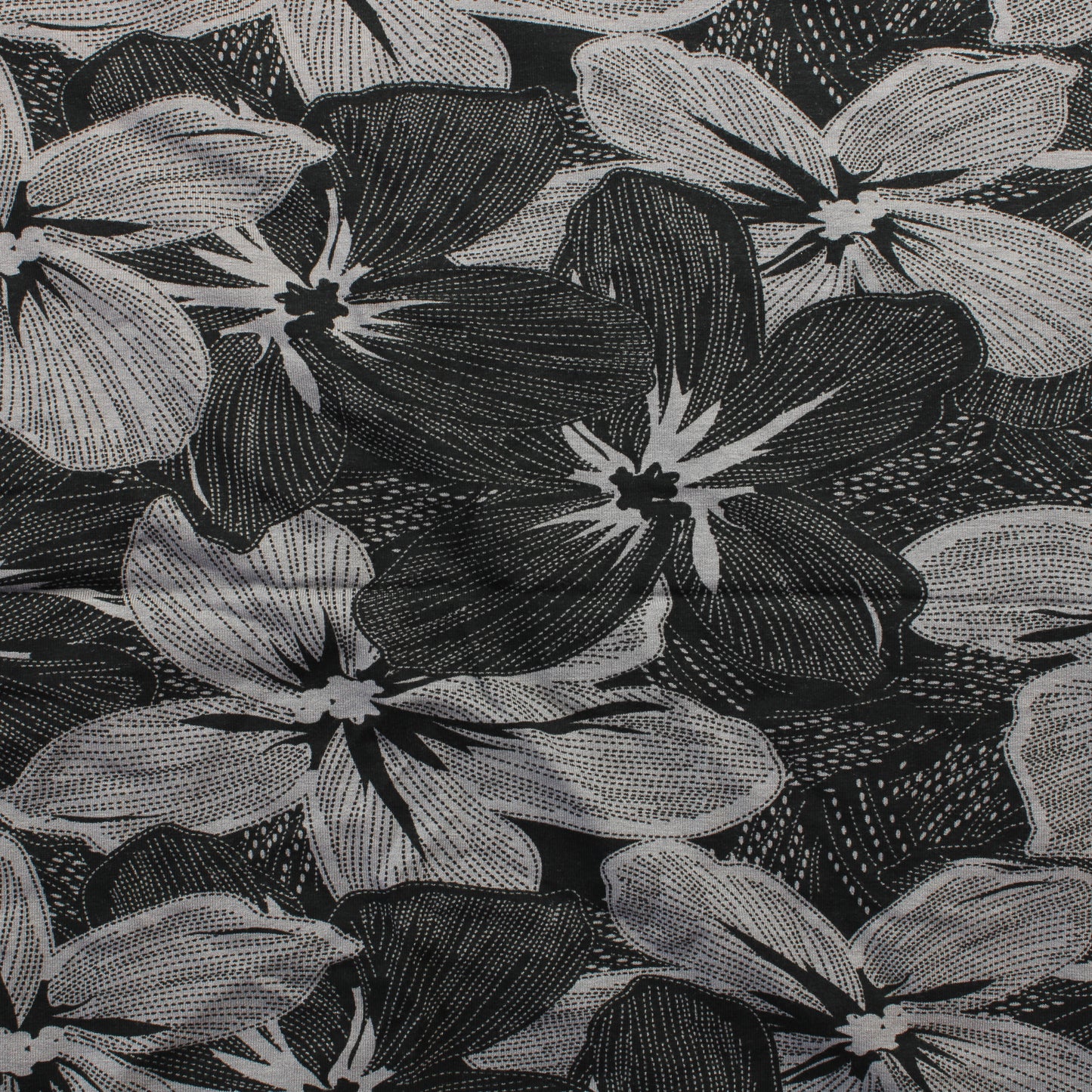 Harmaanmusta Ohut Trikoo - Pala