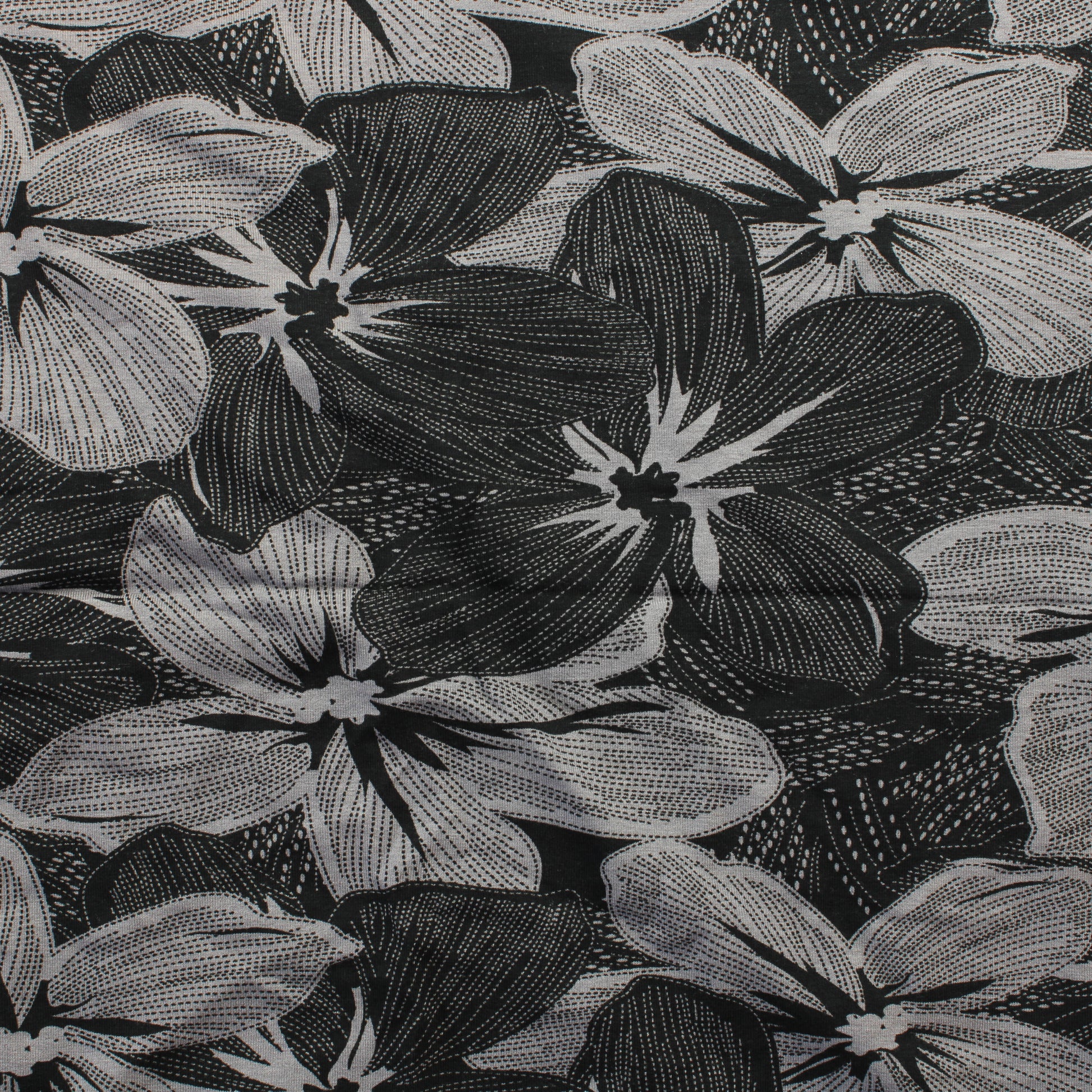 Harmaanmusta Ohut Trikoo - Pala