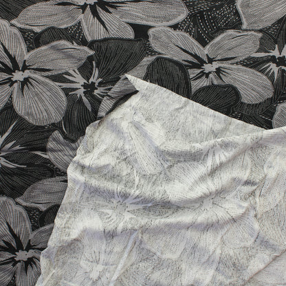 Harmaanmusta Ohut Trikoo - Pala