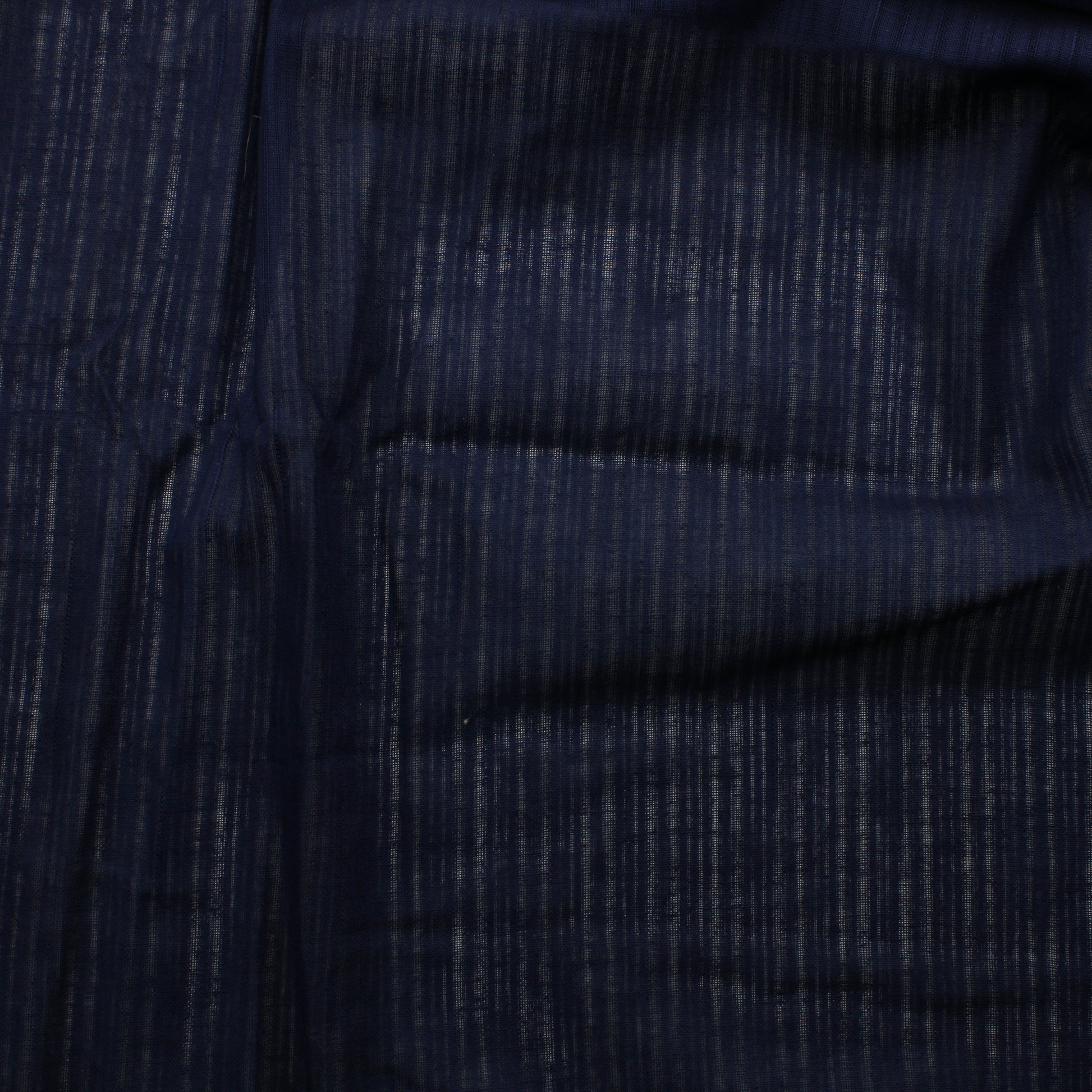 Tummansininen pystyraitainen Puuvilla - Pala