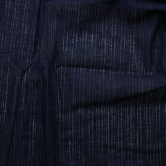 Tummansininen pystyraitainen Puuvilla - Pala