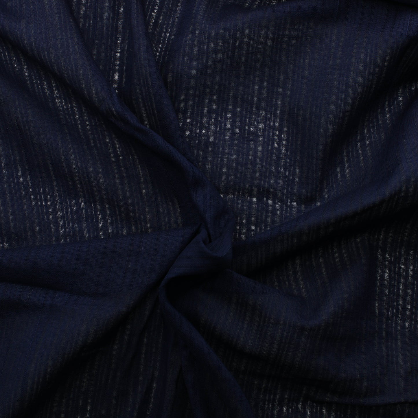 Tummansininen pystyraitainen Puuvilla - Pala