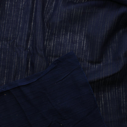 Tummansininen pystyraitainen Puuvilla - Pala