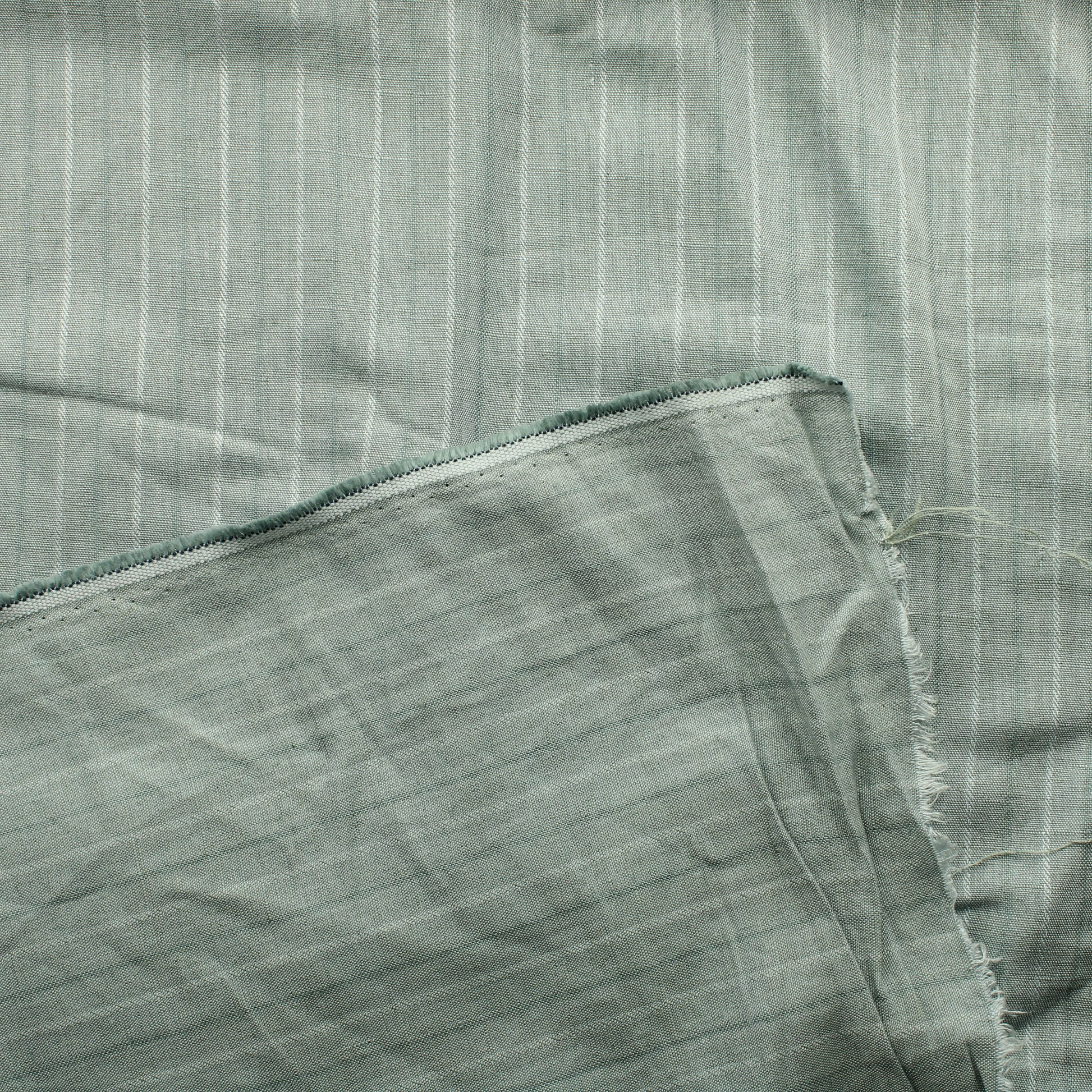 Harmaa pystyraitainen Puuvilla - Pala