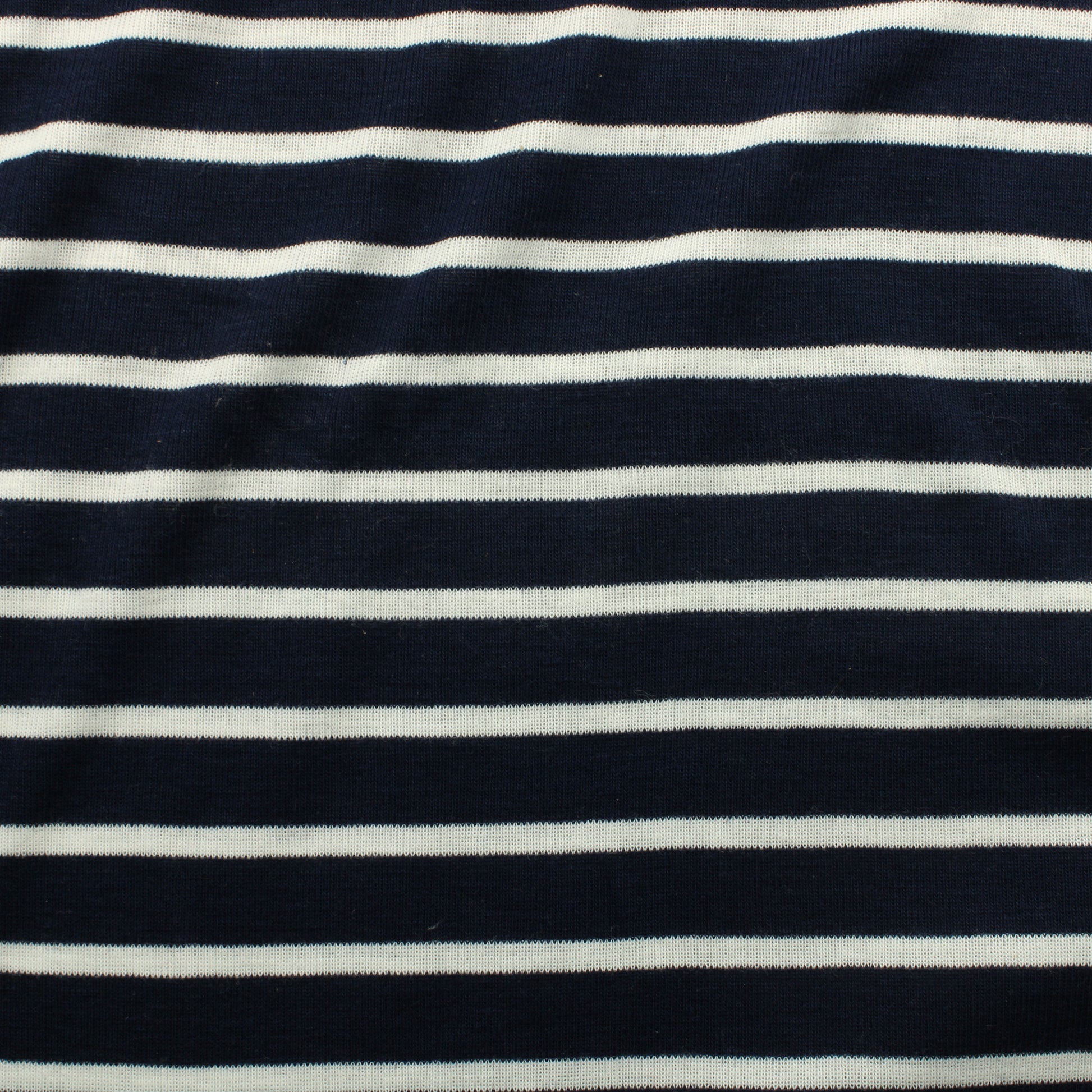 Sinivalkoinen raidallinen Interlock neulos - Pala