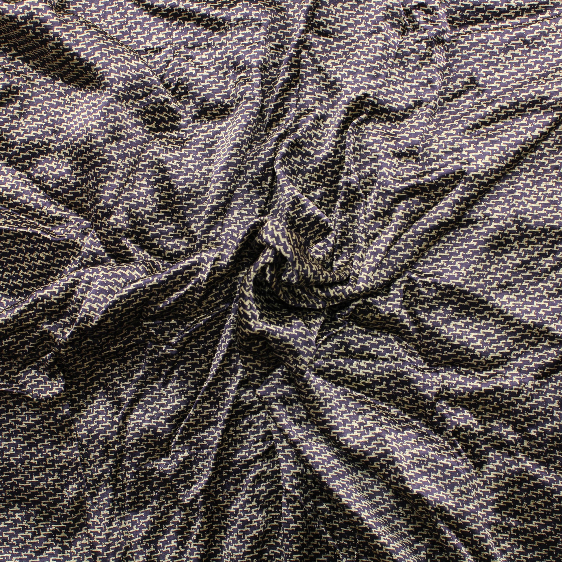 Violetti harmaa kuvioinen Satiini - Pala