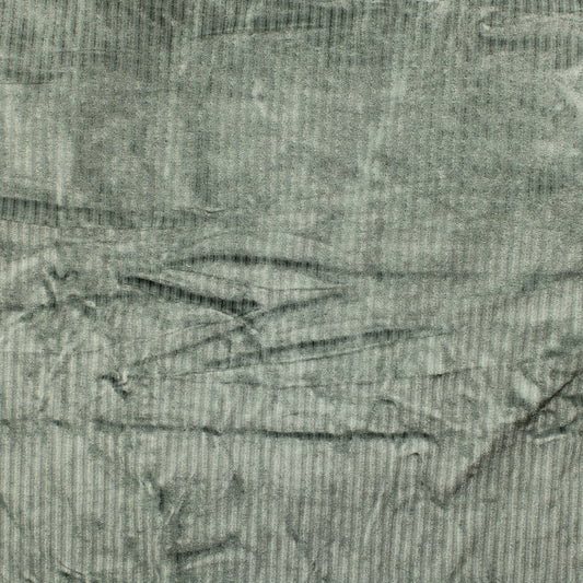 Hopeanharmaa hohtava pystyraitainen joustava Sametti - Pala