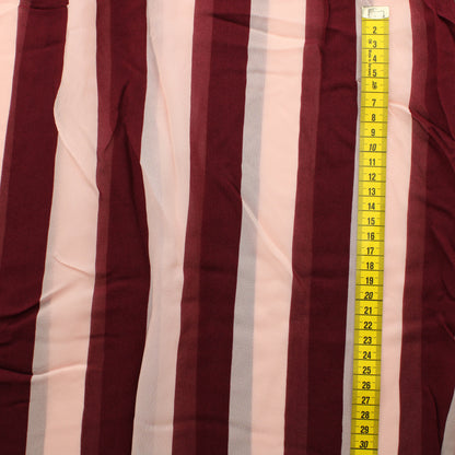 Viininpuna-vaaleanpunainen Raita Viskoosisifonki - Pala