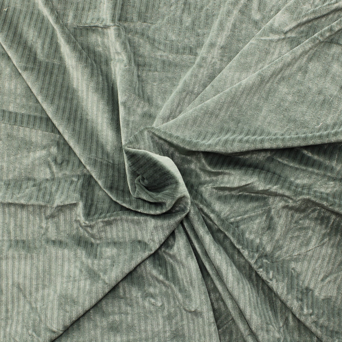 Hopeanharmaa hohtava pystyraitainen joustava Sametti - Pala