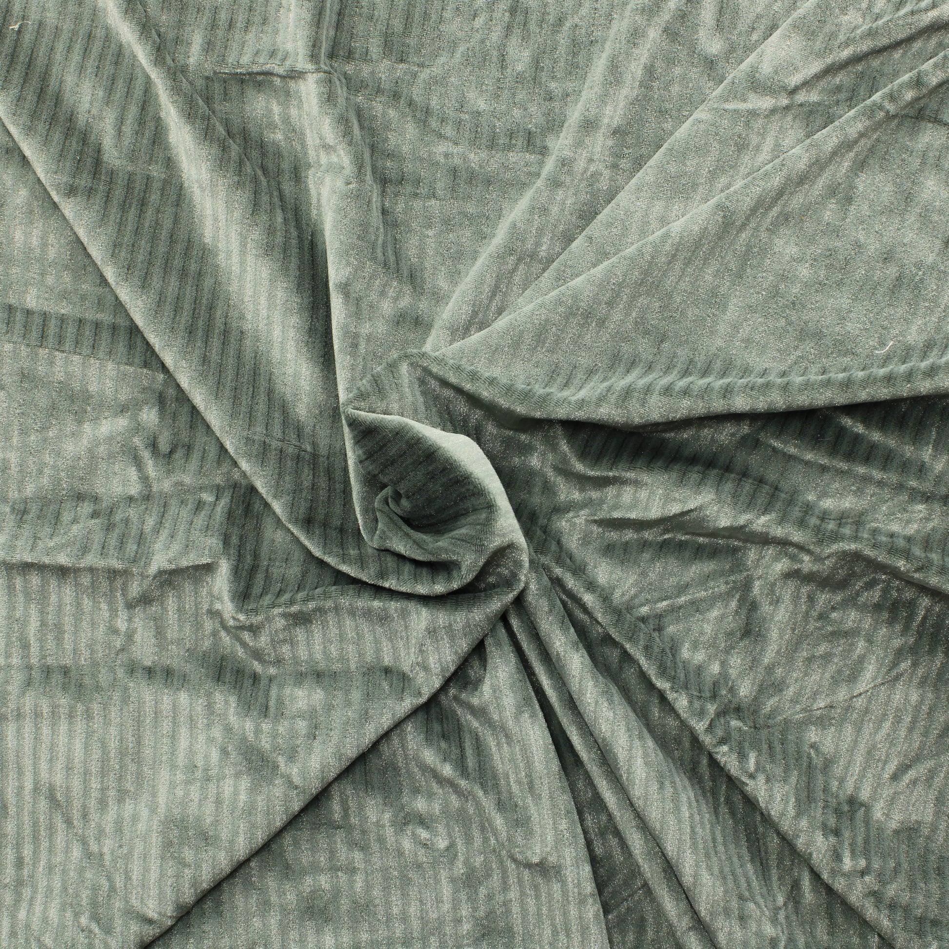 Hopeanharmaa hohtava pystyraitainen joustava Sametti - Pala