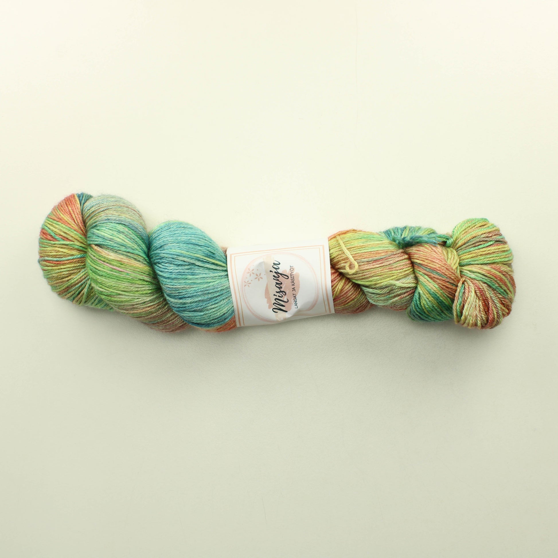 Misanja Merino-silkki - Kesä -19 Vihreä ja ruskea