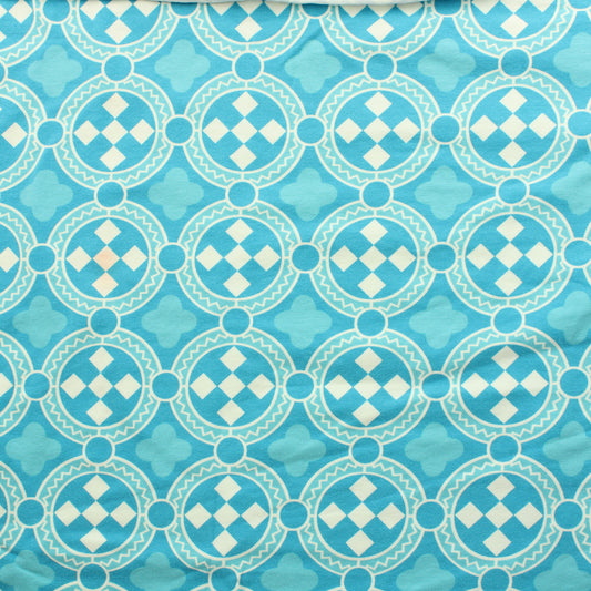 Vaaleansininen kuviollinen Trikoo - Pala