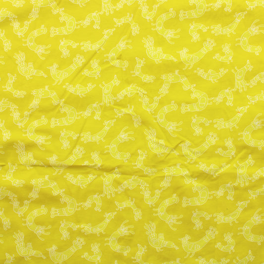 Riikinkukko keltainen Trikoo - Pala