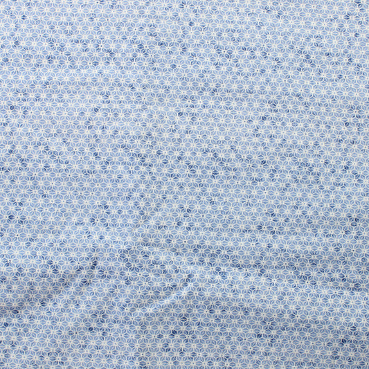 Sininen kuviollinen Puuvilla - Pala