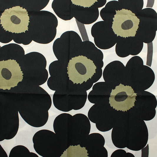 Marimekko Pikku Unikko Musta Puuvilla - Pala