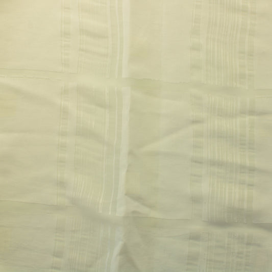 Valkoinen Ruudullinen Valoverhokangas - Pala