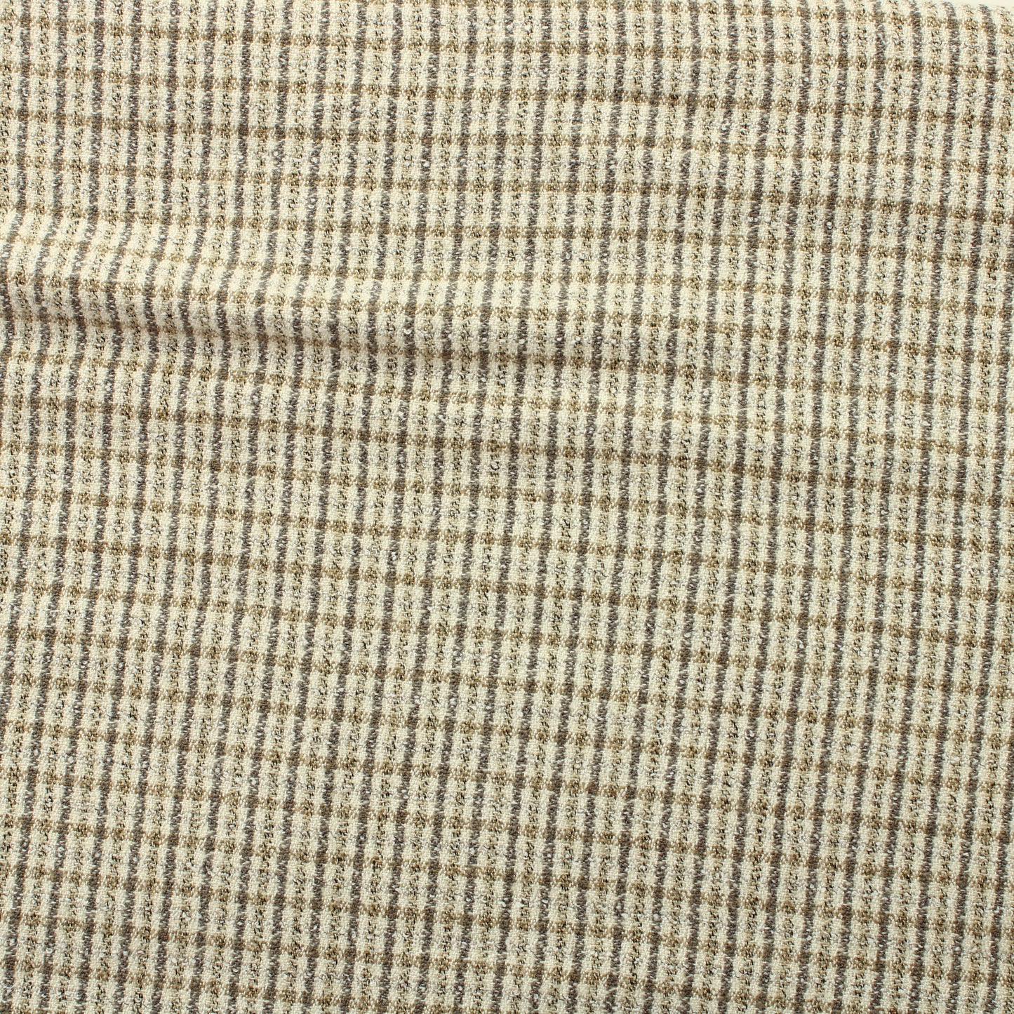 Eurokangas Beige ruudullinen Vaatetuskangas - Pala