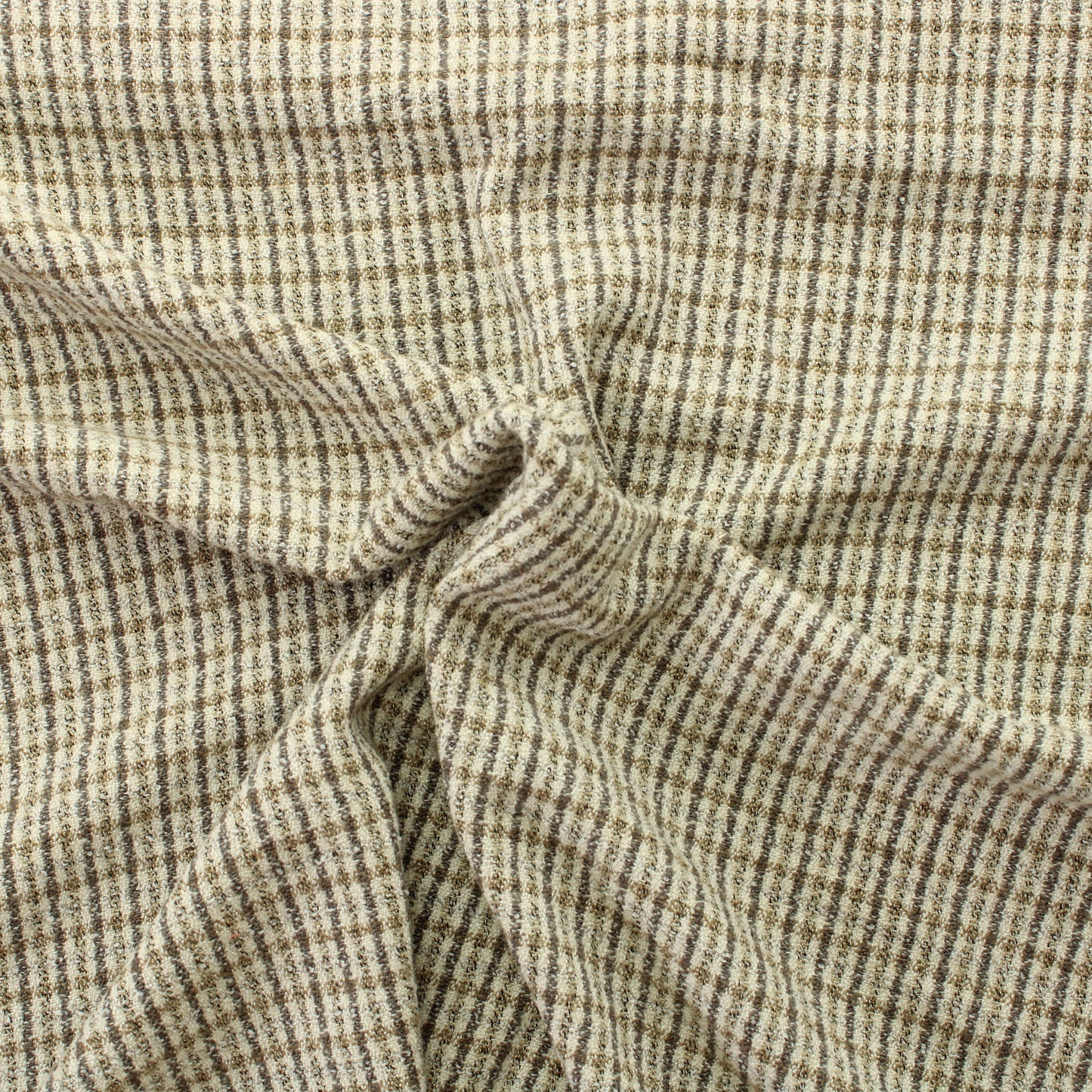 Eurokangas Beige ruudullinen Vaatetuskangas - Pala