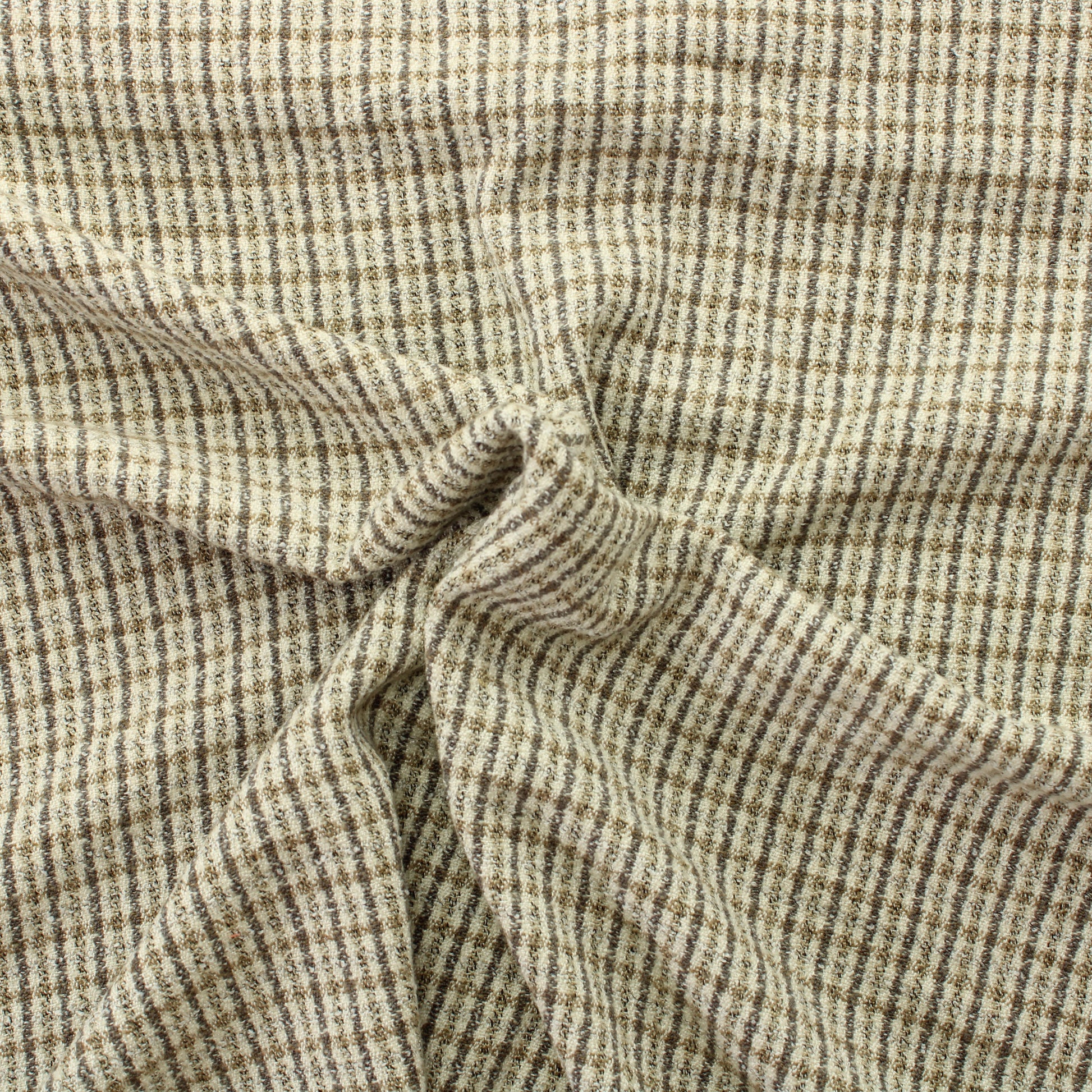 Eurokangas Beige ruudullinen Vaatetuskangas - Pala