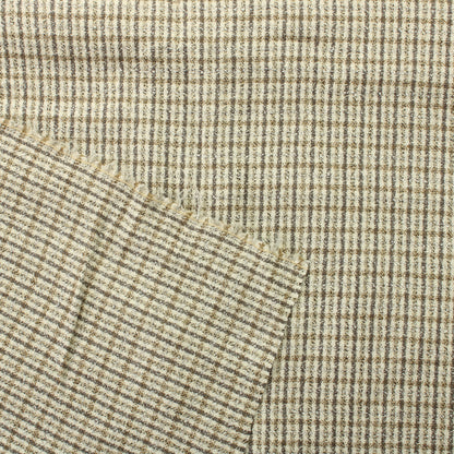 Eurokangas Beige ruudullinen Vaatetuskangas - Pala