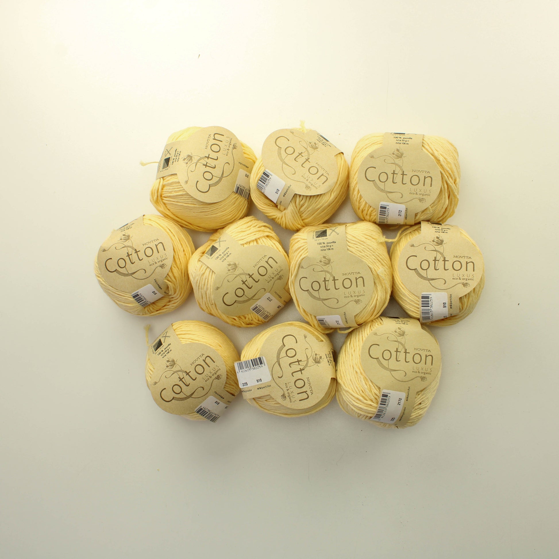 Novita Cotton luxus organic - 225 Lankapussi 556 (500g)