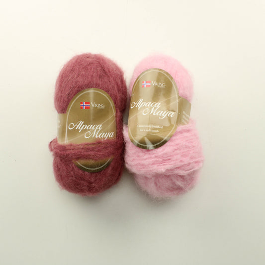 Viking of Norway Alpaca Maya - Lankapussi (100g, jonkin verran takaisin kerittyä lankaa)
