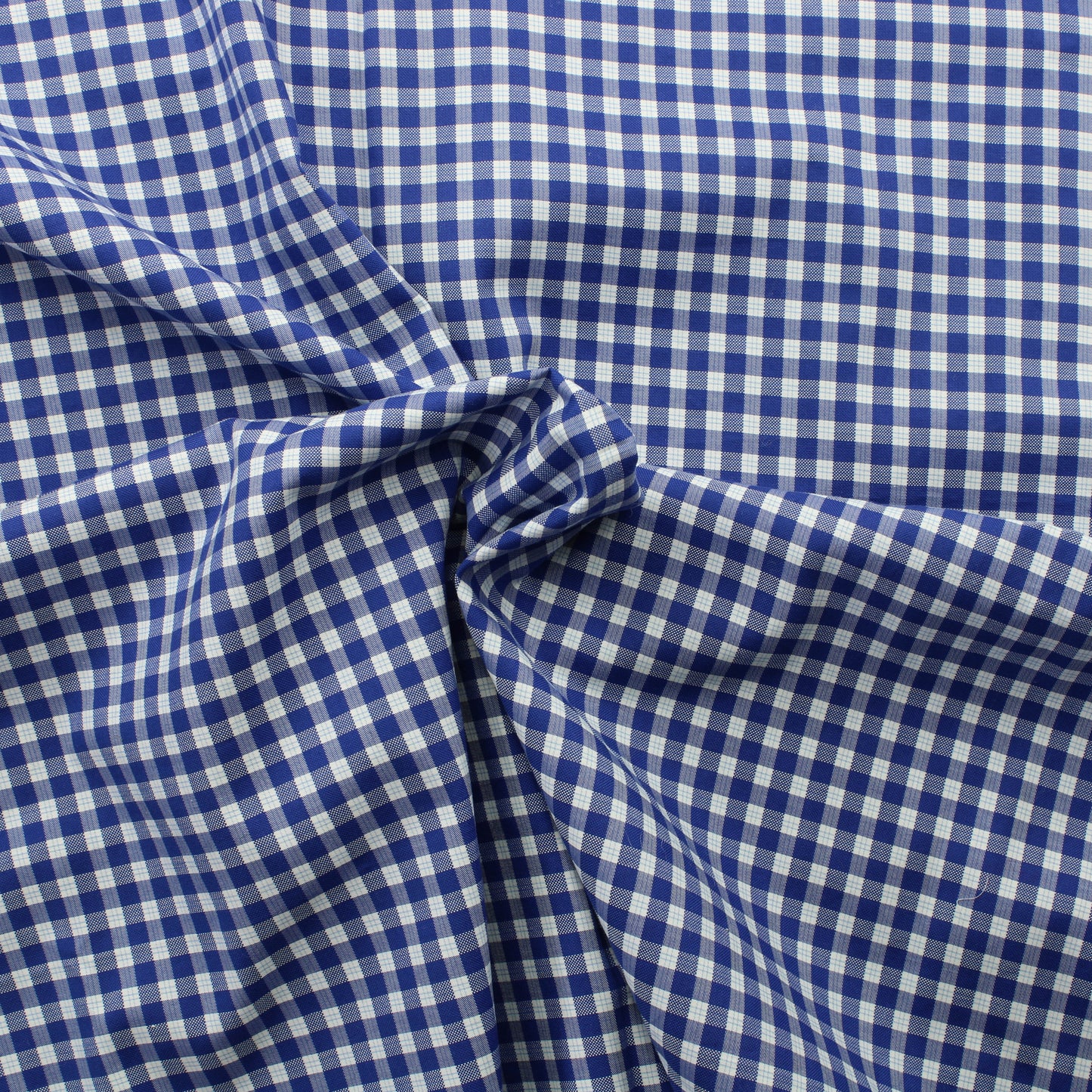 Sinivalkoinen ruudullinen Vaatetuskangas - Pala