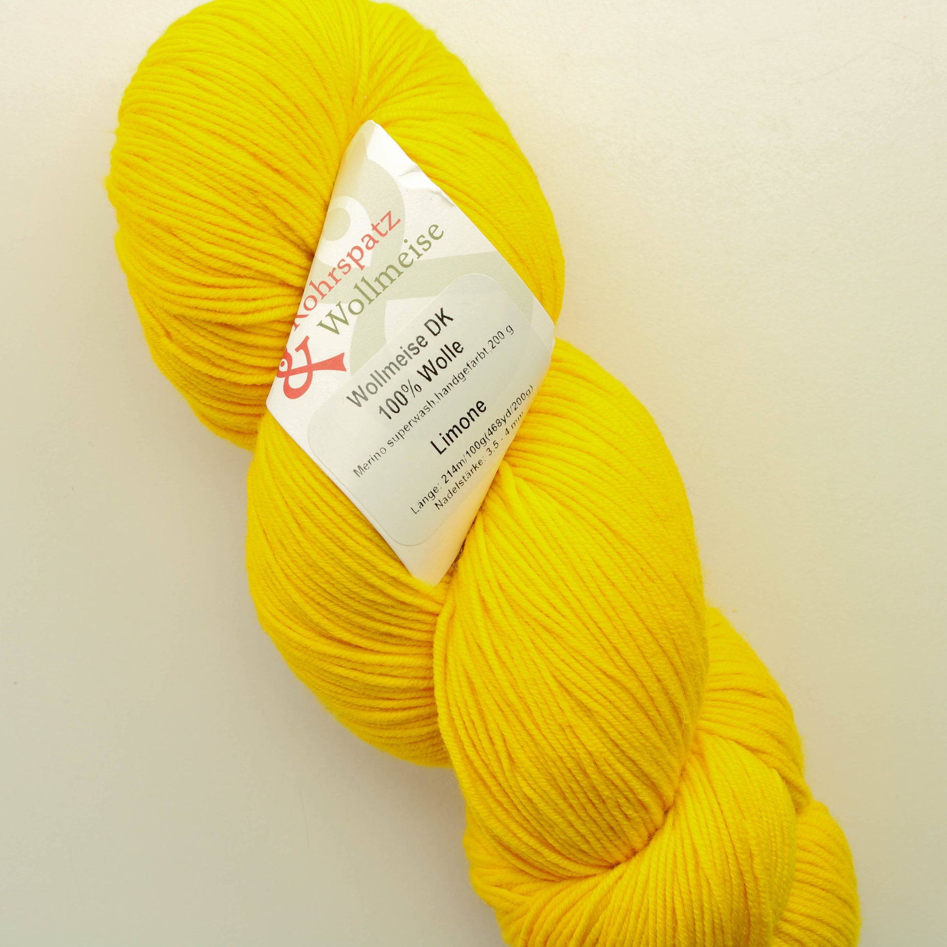 Rohrspatz Wollmeise DK 200 g - Limone