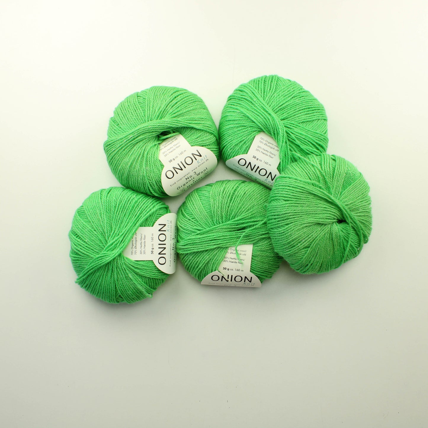 Onion No.3 Organic wool + Nettles - 1120 Lanakapussi 565 (240g)