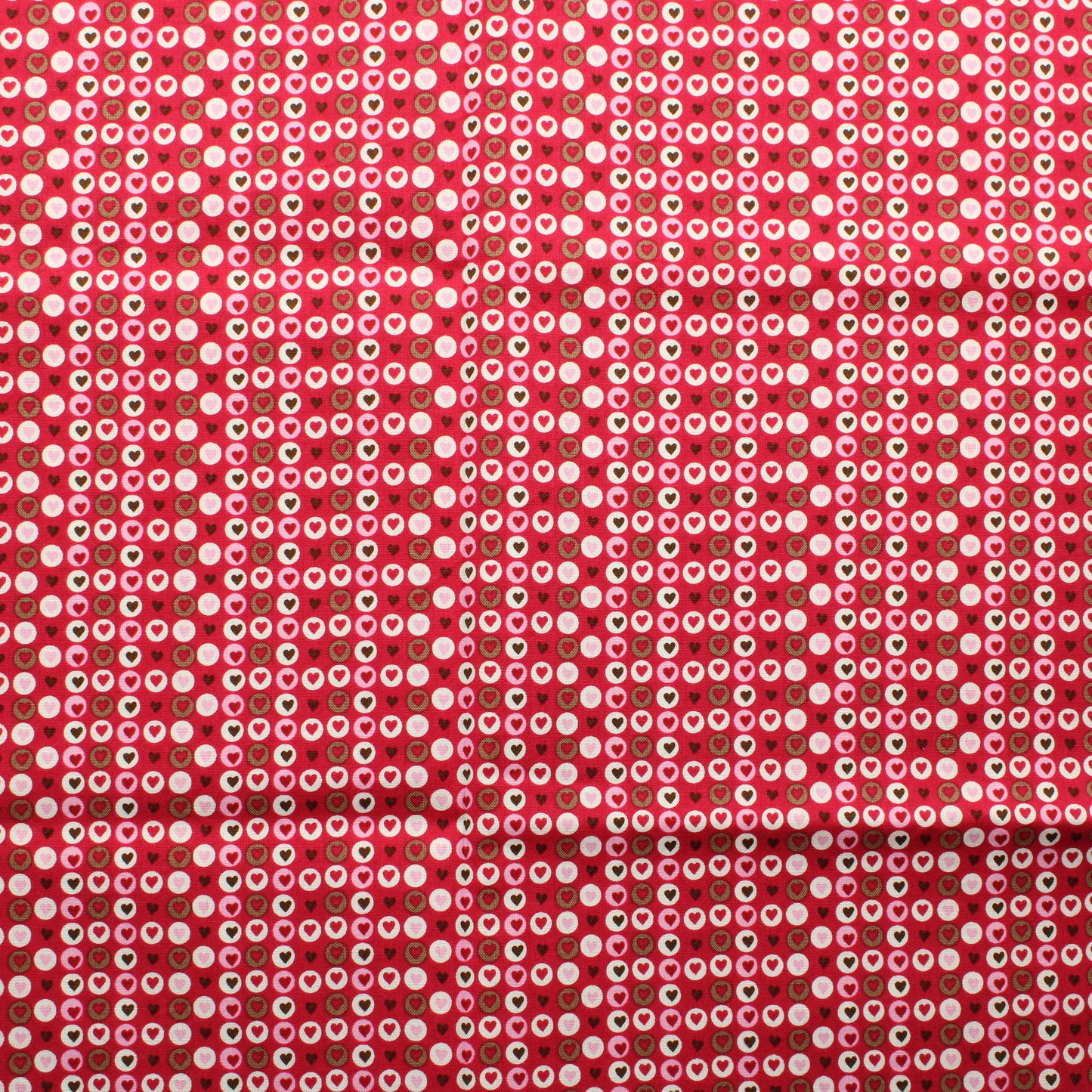 Tummanpinkki Sydänkuviollinen Puuvilla - Pala