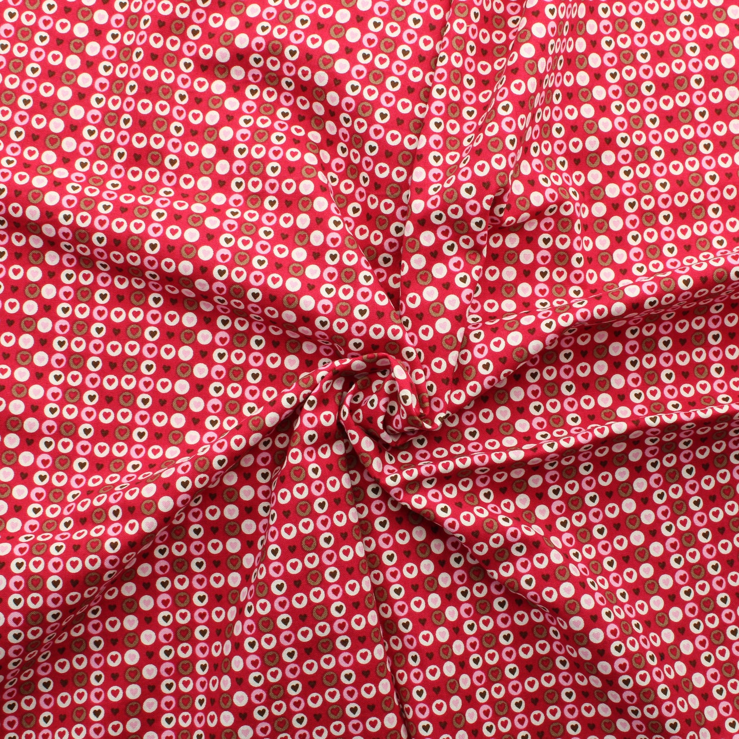 Tummanpinkki Sydänkuviollinen Puuvilla - Pala