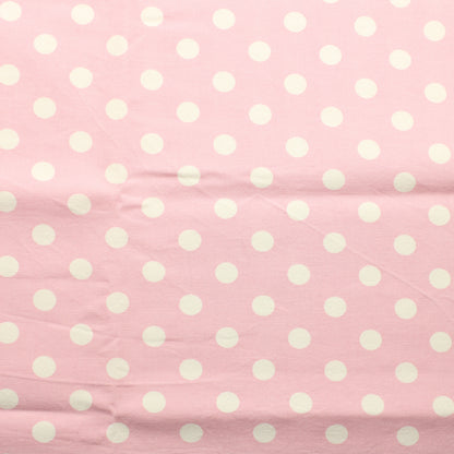 Vaalenpunainen Pilkullinen Puuvilla - Pala