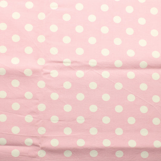 Vaalenpunainen Pilkullinen Puuvilla - Pala