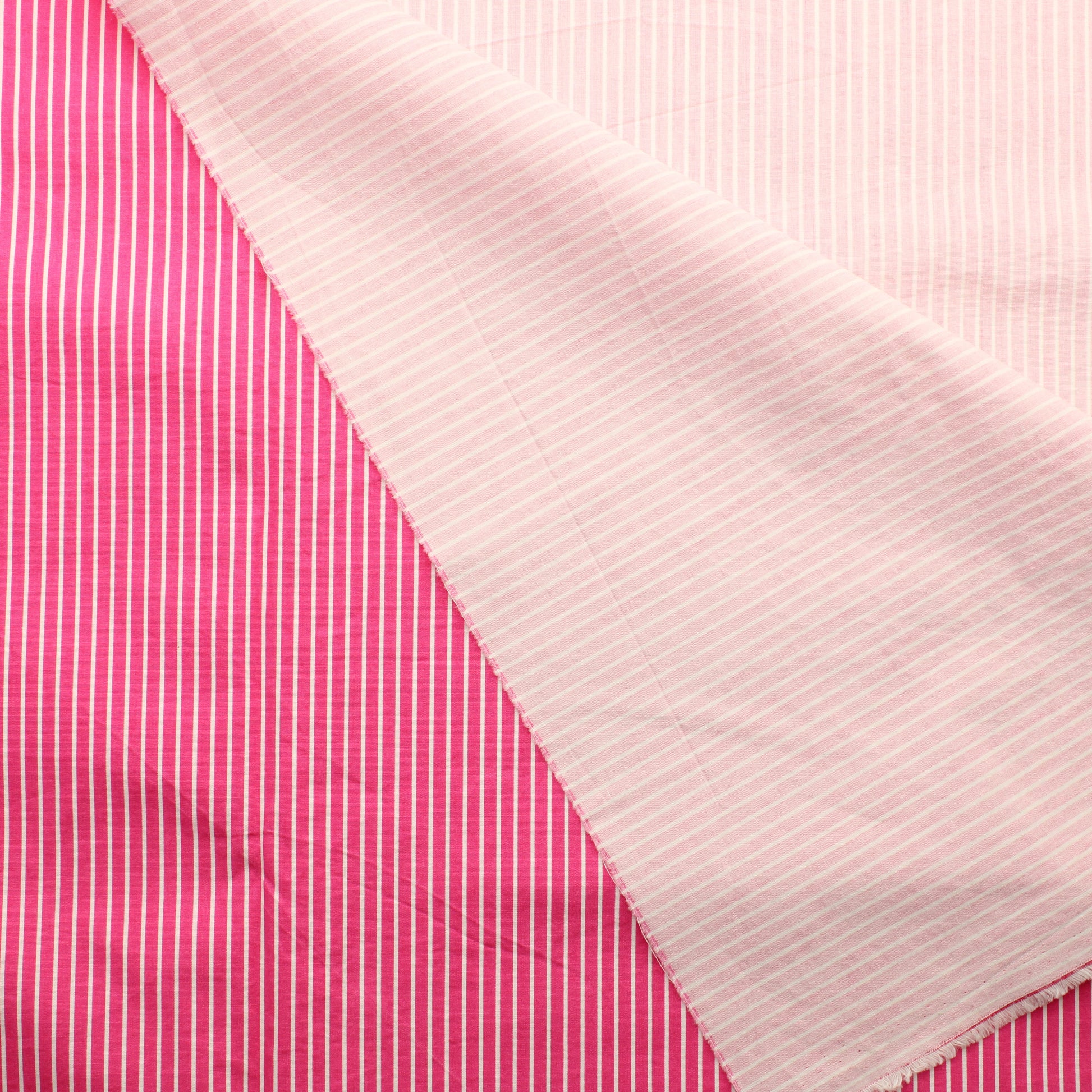 Pinkki Raidallinen Puuvilla - Pala