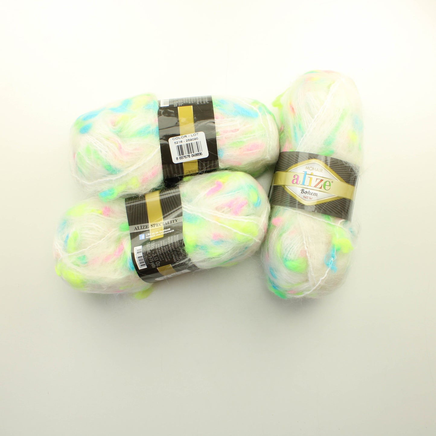 Alize Mohair Bohem - 5216 Lankapussi (300g)
