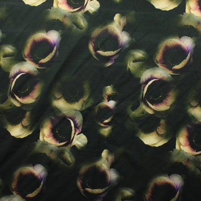 Tumma Kukka Trikoo 100 cm - Pala
