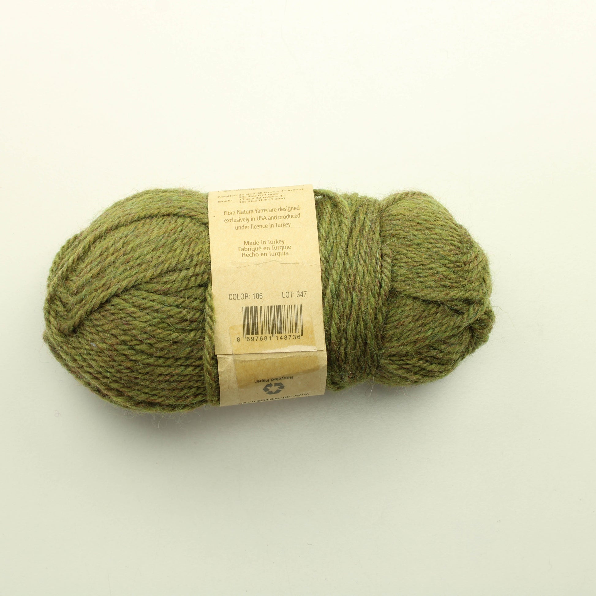 Fibra Natura Renew Wool - 106 lankapussi 584 (100g, osa lagasta käytetty, huomioitu hinnassa)