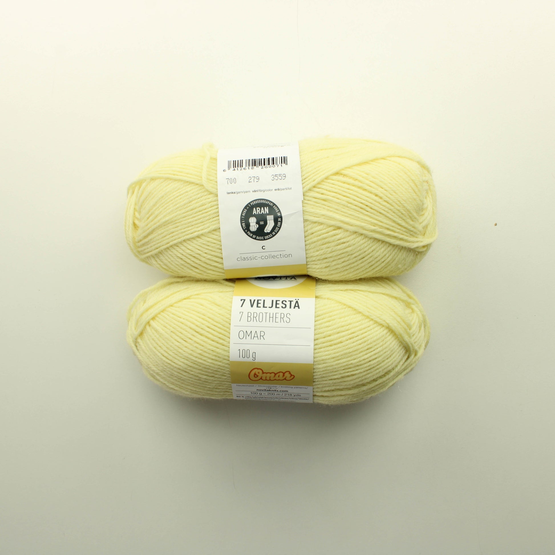 Novita 7 veljestä Omar - 279 Lankapussi 233 (200g)