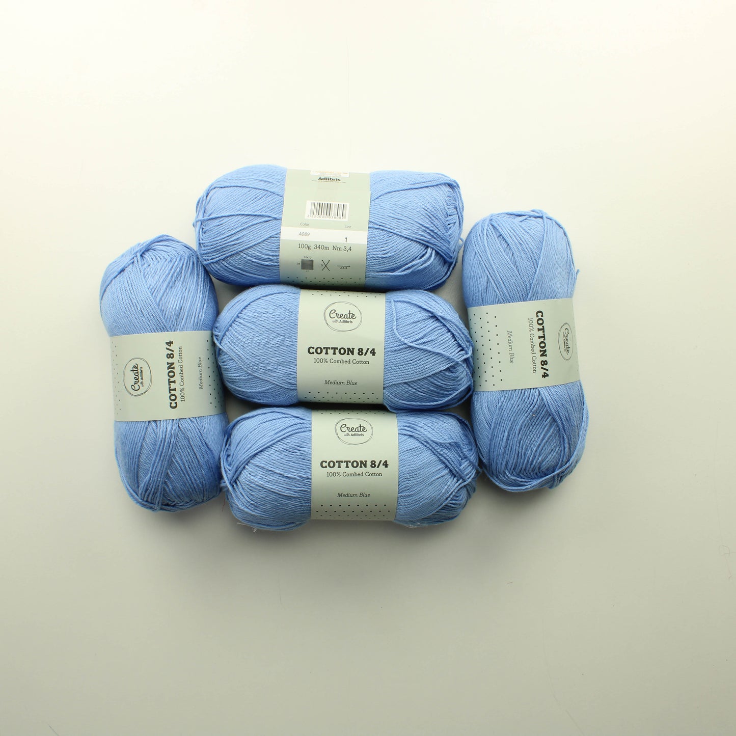 Create with Adlibris Bamboo Cotton - A535 Lankapussi 599 (500g)