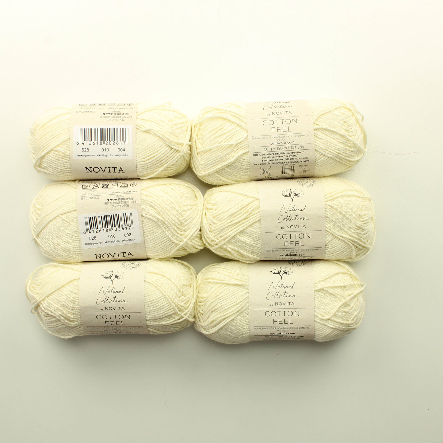 Novita Cotton feel - 010 Lankapussi 267 (200g)