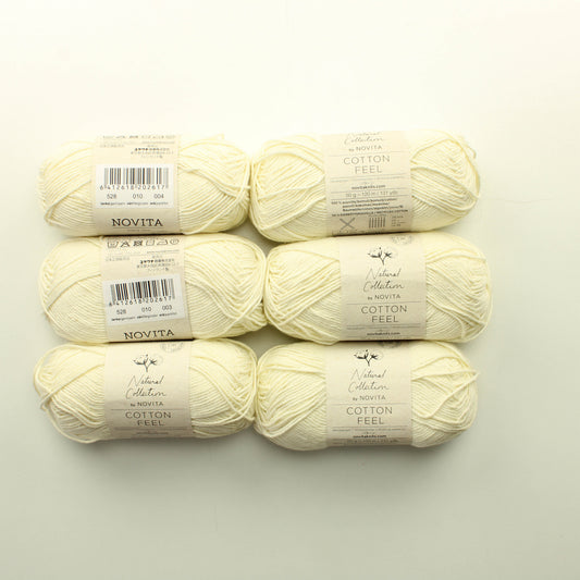 Novita Cotton feel - 010 Lankapussi 267 (200g)